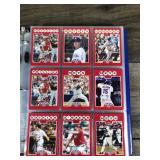 Large Binder Full of Baseball Trading Cards