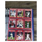 Large Binder Full of Baseball Trading Cards