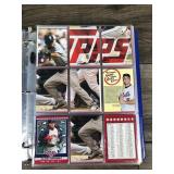 Large Binder Full of Baseball Trading Cards