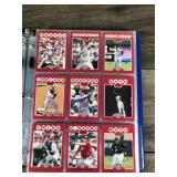 Large Binder Full of Baseball Trading Cards