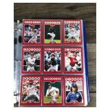 Large Binder Full of Baseball Trading Cards