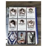 Large Binder Full of Baseball Trading Cards