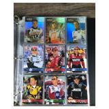 Binder Full of NASCAR Trading Cards & More - Some Autographs