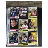 Binder Full of NASCAR Trading Cards & More - Some Autographs