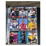 Binder Full of NASCAR Trading Cards & More - Some Autographs