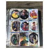 Binder Full of NASCAR Trading Cards & More - Some Autographs