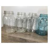 Lot of 13 Vintage Canning Jars - Presto - Ball - Atlas - Kerr