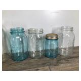 Lot of 13 Vintage Canning Jars - Presto - Ball - Atlas - Kerr