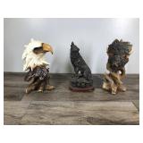 3 - Figurines - Eagle / Wolf & Buffalo
