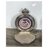 Nascar Dale Earnhardt Pocket Watch-Franklin Mint With Leather Case
