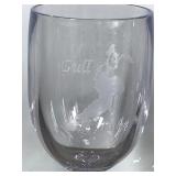 4 - Plastic Wine Glasses with Gull Lake Engraved on the Front