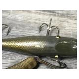 Lot of 10 Collectible Wooden Fishing Lures - see description for more info