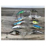 Lot of 10 Fishing Lures - see description for more info