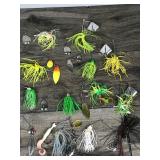Lot of 26 Bass Spinner Fishing Lures and More
