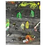 Lot of 26 Bass Spinner Fishing Lures and More