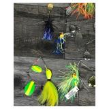 Lot of 26 Bass Spinner Fishing Lures and More