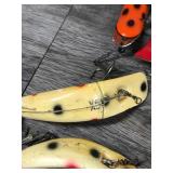 Lot of 10 Flatfish & Lazy Ike Collectible Fishing Lures