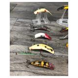 Lot of 10 Flatfish & Lazy Ike Collectible Fishing Lures