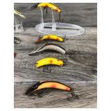 Lot of 10 Flatfish & Lazy Ike Collectible Fishing Lures