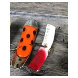 Lot of 10 Flatfish & Lazy Ike Collectible Fishing Lures