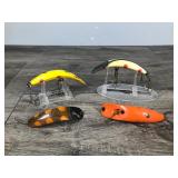 Lot of 4 Large Collectible Flatfish Fishing Lures
