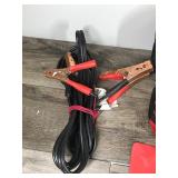 Jumper Cables - Emergency Kit (Jumper Cables, poncho, first aid, gloves, cone, S.O.S. Sign) - Wash and Scrub Brush and More