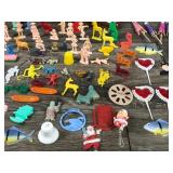 Vintage Cake Topper Figurines, Gum Ball Toys and More