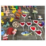 Vintage Cake Topper Figurines, Gum Ball Toys and More