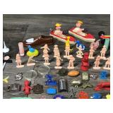 Vintage Cake Topper Figurines, Gum Ball Toys and More