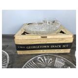 Vintage Federal Glass Snack Plates 