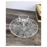 Vintage Federal Glass Snack Plates 