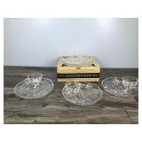 Vintage Federal Glass Snack Plates 