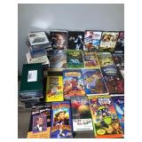 Lot of DVD Movies - VHS Tapes - Music CD’s - Music Cassette Tapes and 4 CD Cases