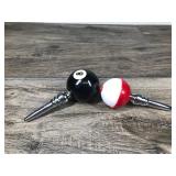 Billiards 8 Ball Bottle Stopper & Bobber Bottle Stopper