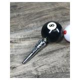 Billiards 8 Ball Bottle Stopper & Bobber Bottle Stopper
