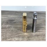 14 Karat Gold Plated Florentine Vintage Lighter - Vintage Robson Banker U.S. Pat. RE. 19023 Pocket Lighter