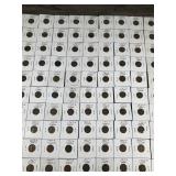 Lot of 100 Wheat Pennies in Cases