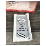 2 - Collectible Feathered Eppinger Dardevle Fishing Lures in Boxes
