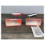 2 - Collectible Feathered Eppinger Dardevle Fishing Lures in Boxes