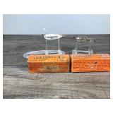 2 - Collectible Johnson’s Silver Minnow Fishing Lure Spoon in Boxes