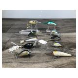 Lot of 10 Collectible Fishing Lures - see description for more info