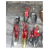 Lot of 17 Collectible Fishing Spoons - see description for more info