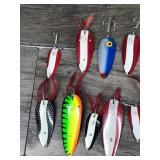 Lot of 17 Collectible Fishing Spoons - see description for more info