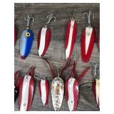 Lot of 17 Collectible Fishing Spoons - see description for more info