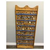 Large Display Case with 103 Collectible Spoons and 2 Forks (Can be shipped without Case - Spoons and Forks Only)