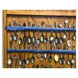 Large Display Case with 103 Collectible Spoons and 2 Forks (Can be shipped without Case - Spoons and Forks Only)