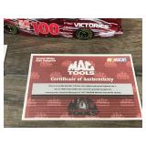 2002 NASCAR Mac Tools Team Hendricks Monte Carlo 1:24 Scale Car with 3 Pewter Race Car Drivers