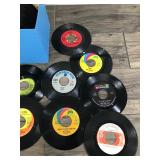 Lot of 45 RPM Records with Case - Beatles - CCR - The Monkees - Bunny Sigler - The Beach Boys - Three Dog Night - Neil Diamond - Deep Purple - Everly Brothers and More
