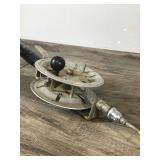 Vintage Metal Fishing Rod with Large Reel