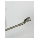 Vintage Metal Fishing Rod with Large Reel